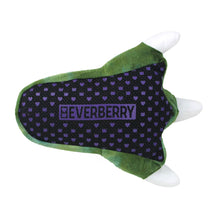 Load image into Gallery viewer, Everberry Dinosaur Feet Slippers with Sound Bottom View