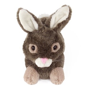 Everberry Brown Bunny Rabbit Slippers Front View