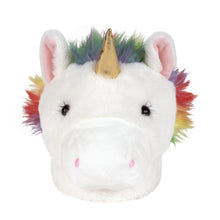 Load image into Gallery viewer, Fuzzy Unicorn Slippers Front View