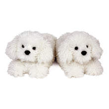 Load image into Gallery viewer, Everberry Bichon Frise Slippers Front View of Pair