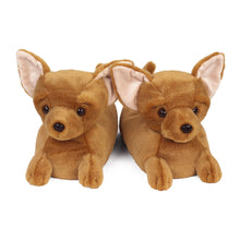 Load image into Gallery viewer, Everberry Chihuahua Slippers Front View of Pair