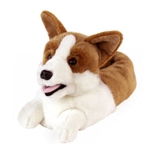 Load image into Gallery viewer, Everberry Corgi Slippers 3/4 View