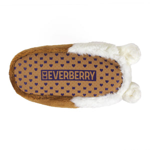Everberry Corgi Slippers Bottom View