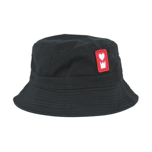 Everberry Heart and Crown Bucket Hat Front View