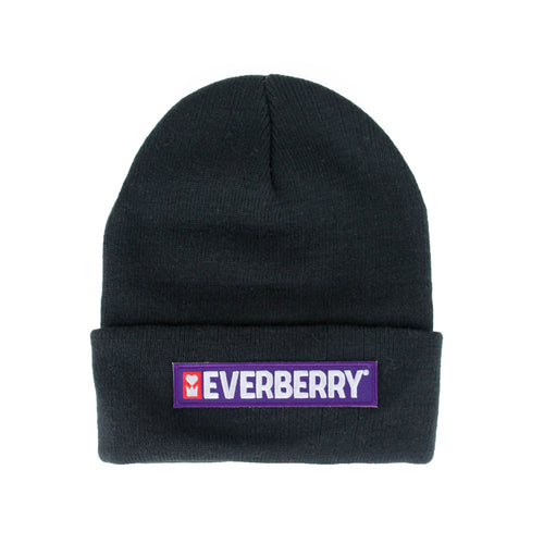 Everberry Logo Beanie Front View