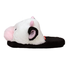 Load image into Gallery viewer, Everberry Fuzzy Cow Slippers Side View