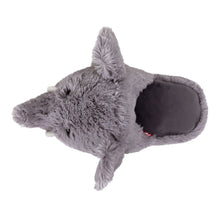 Load image into Gallery viewer, Everberry Fuzzy Elephant Slippers Top View