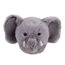 Load image into Gallery viewer, Everberry Fuzzy Elephant Slippers Front View