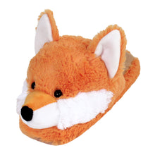 Load image into Gallery viewer, Everberry Fuzzy Fox Slippers 3/4 View