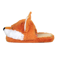 Load image into Gallery viewer, Everberry Fuzzy Fox Slippers Side View