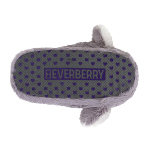 Everberry Fuzzy Koala Slippers Bottom View