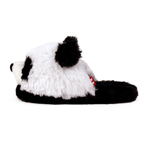 Everberry Fuzzy Panda Slippers Side View