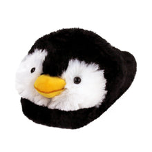 Load image into Gallery viewer, Everberry Fuzzy Penguin Slippers 3/4 View