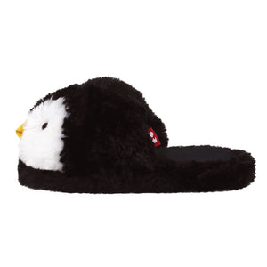 Everberry Fuzzy Penguin Slippers Side View