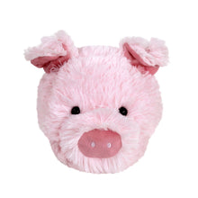 Load image into Gallery viewer, Everberry Fuzzy Pig Slippers Front View