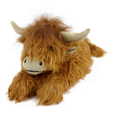 Load image into Gallery viewer, Everberry Highland Cattle Slippers 3/4 View