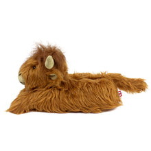 Load image into Gallery viewer, Everberry Highland Cattle Slippers Side View