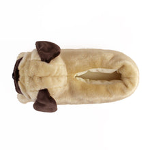 Load image into Gallery viewer, Everberry Pug Slippers Top View