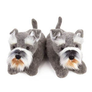 Everberry Schnauzer Slippers Front View of Pair