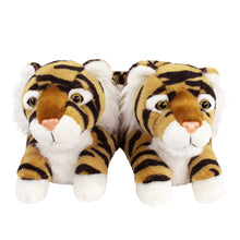 Load image into Gallery viewer, Everberry Tiger Slippers Front View of Pair
